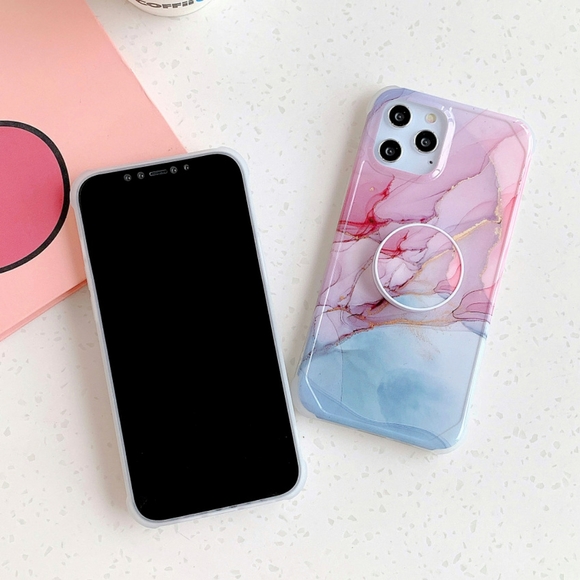 iPhone 12 Case iPhone 12 Pro Case iPhone 12 Pro Max Case Marble & Holder - Picture 4 of 7